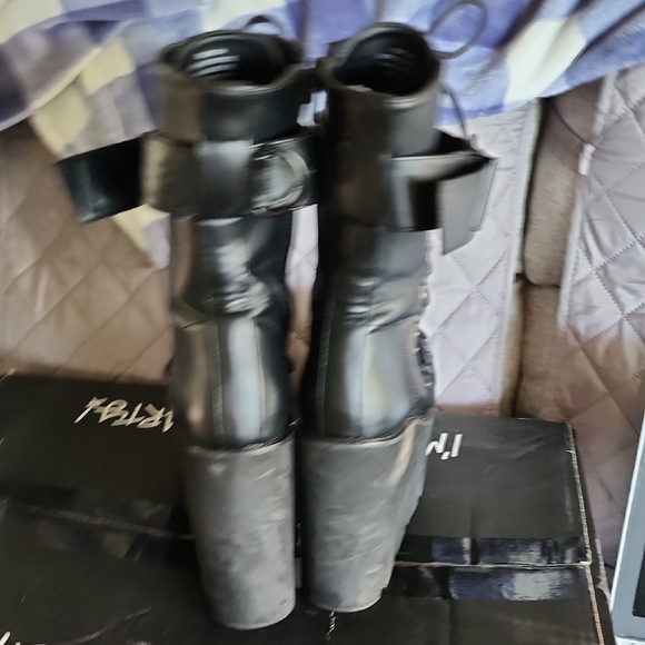 Dolls Kill Black Chunky Platform Shoes - Picture 4 of 4